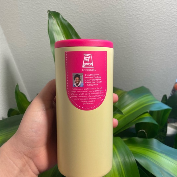 NWT PINK LOMEIN STAINLESS STEEL 12oz TUMBLR CUP - Picture 2 of 3